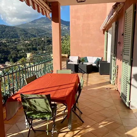 Panoramique Vue Et Jardin-6 Personnes-menton Villa