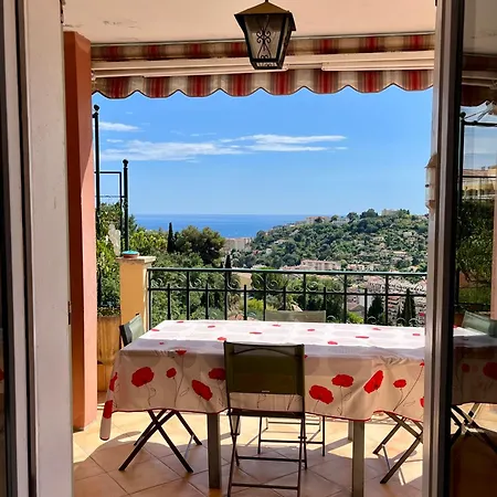 Panoramique Vue Et Jardin-6 Personnes-menton Villa